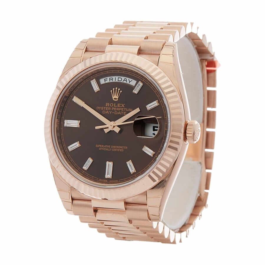 Rolex Day-Date 228235 Chocolate Replica - Elite Watch Atelier