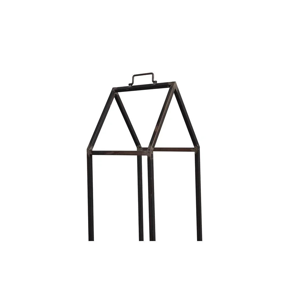 3R Studios House Shaped Metal Log Holder, 13 in. L x 12.5 in. W x 55.75 in. H - Image 4 3R Studios House Shaped Metal Log Holder, 13 in. L x 12.5 in. W x 55.75 in. H - Image 4