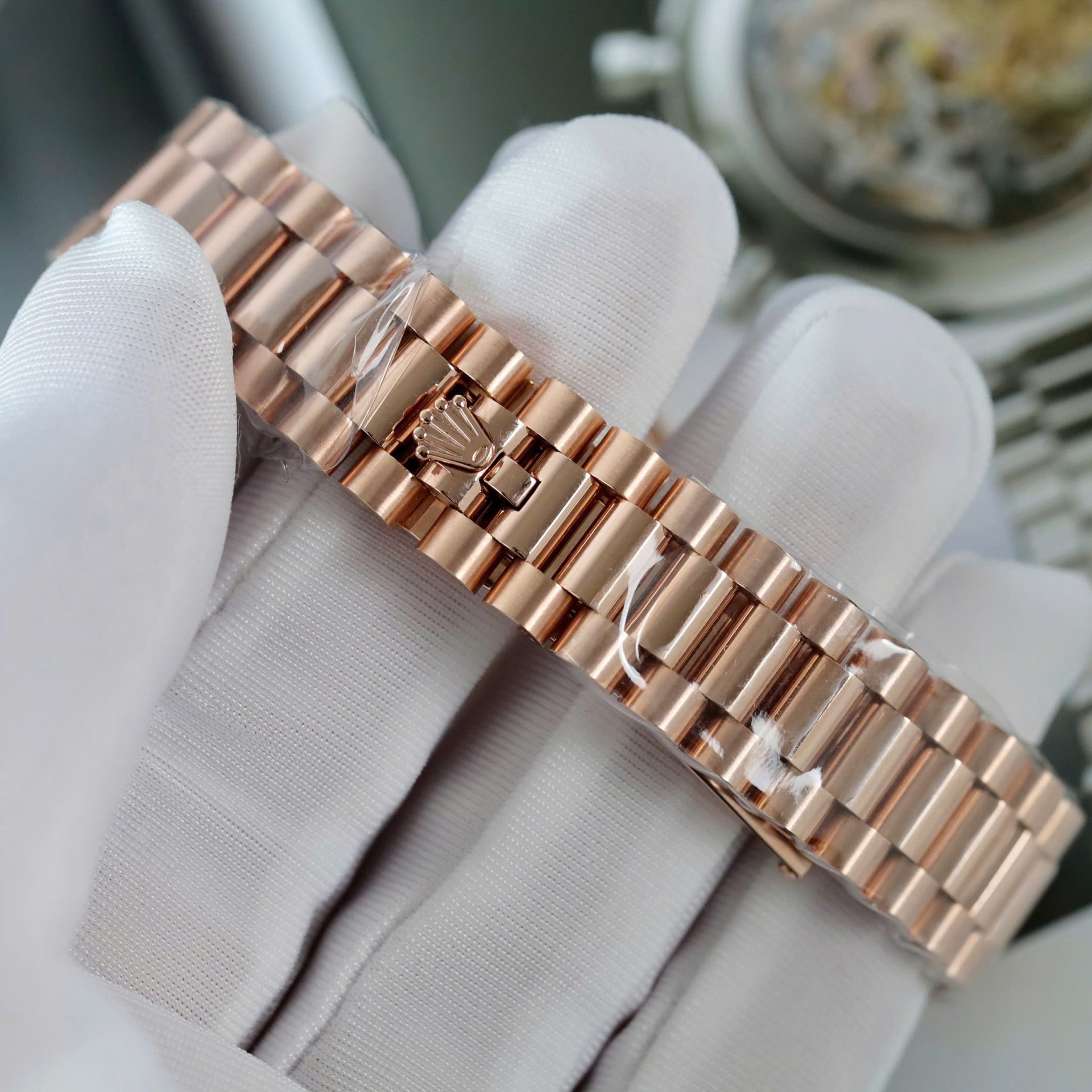 Rolex DateJust Women s Copies Watch Diamonds Moissanite + 18K Gold Wrapped 31mm - Elite Watch Atelier