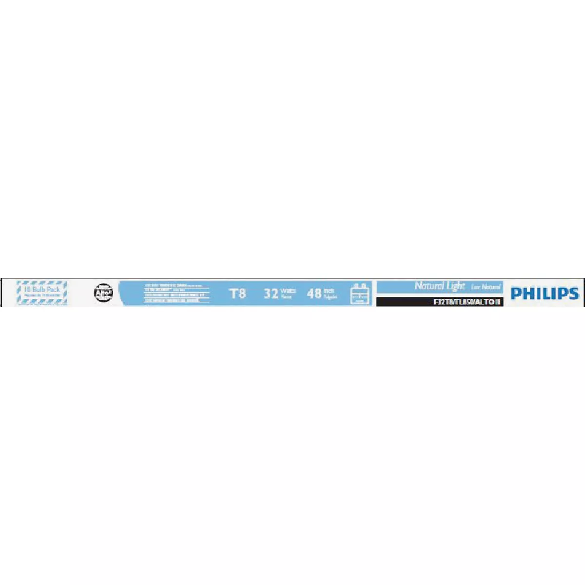Philips ALTO 32W 48 In. Daylight T8 Medium Bi-Pin Fluorescent Tube Light Bulb (10-Pack)