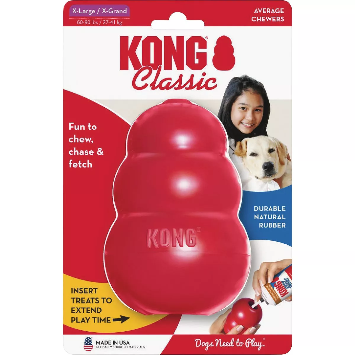 Kong Classic XL Dog Chew Toy, 60 to 90 Lb.