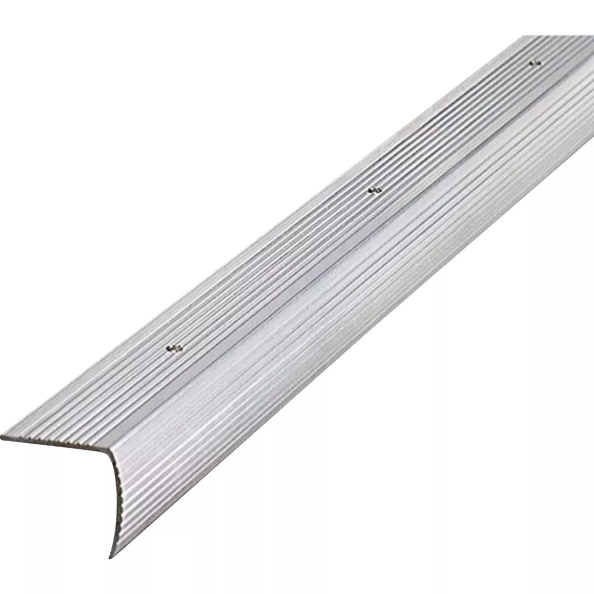 M-D Building Products 1-1/8 In. X 1-1/8 In. X 36 In. Silver Aluminum Stair Edging with Screw Nails