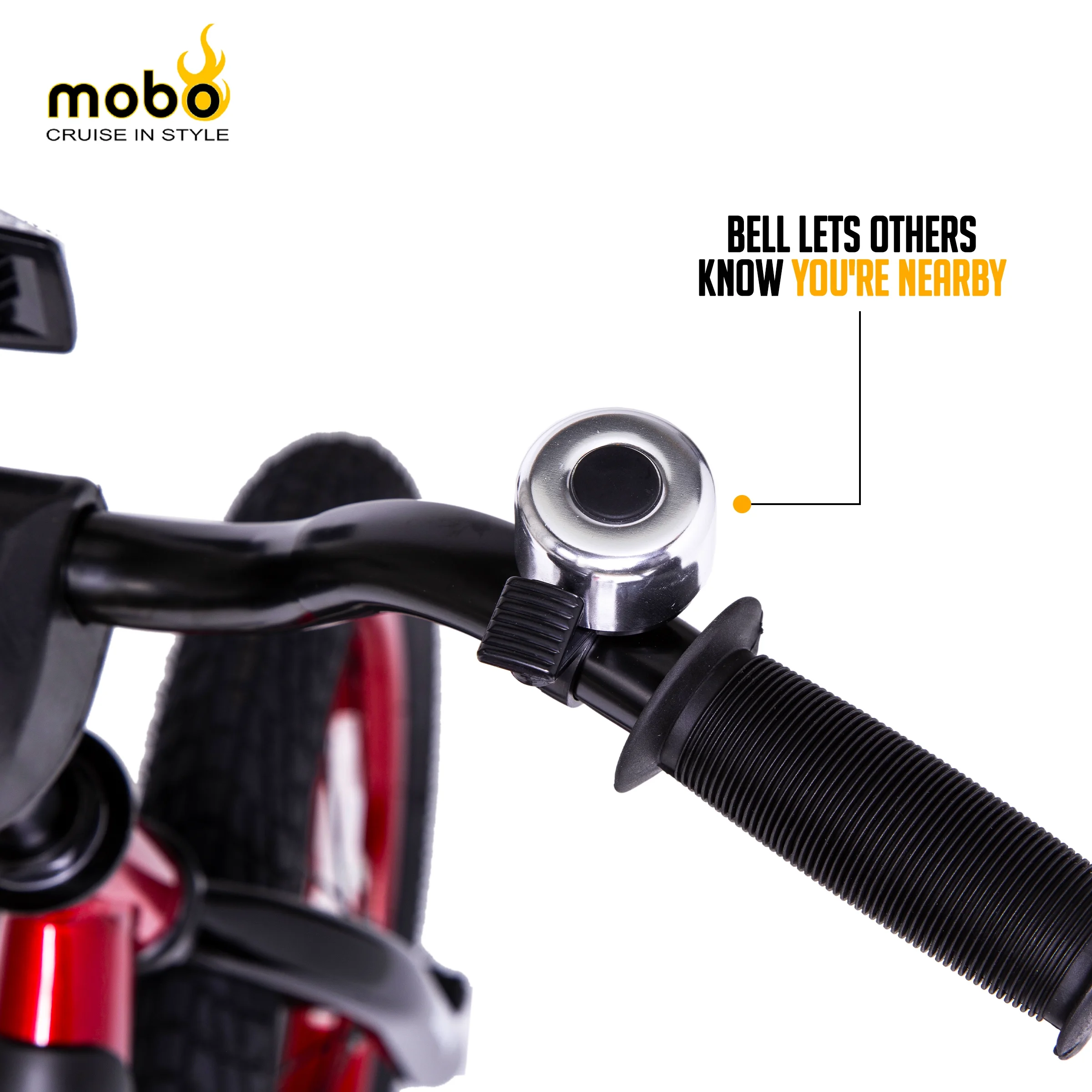 Mobo First Boy's 14" Kids Bike, Ages 3-5 Years Old, Red - Image 15