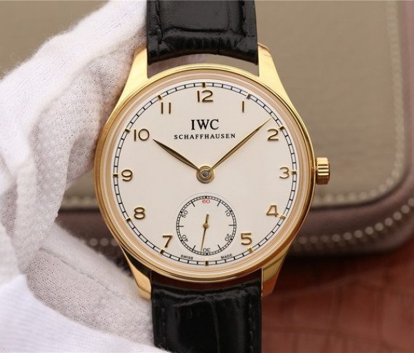 Replica IWC ZF Portuguese IW5454 YG White Dial Leather Strap A6498 - Top club