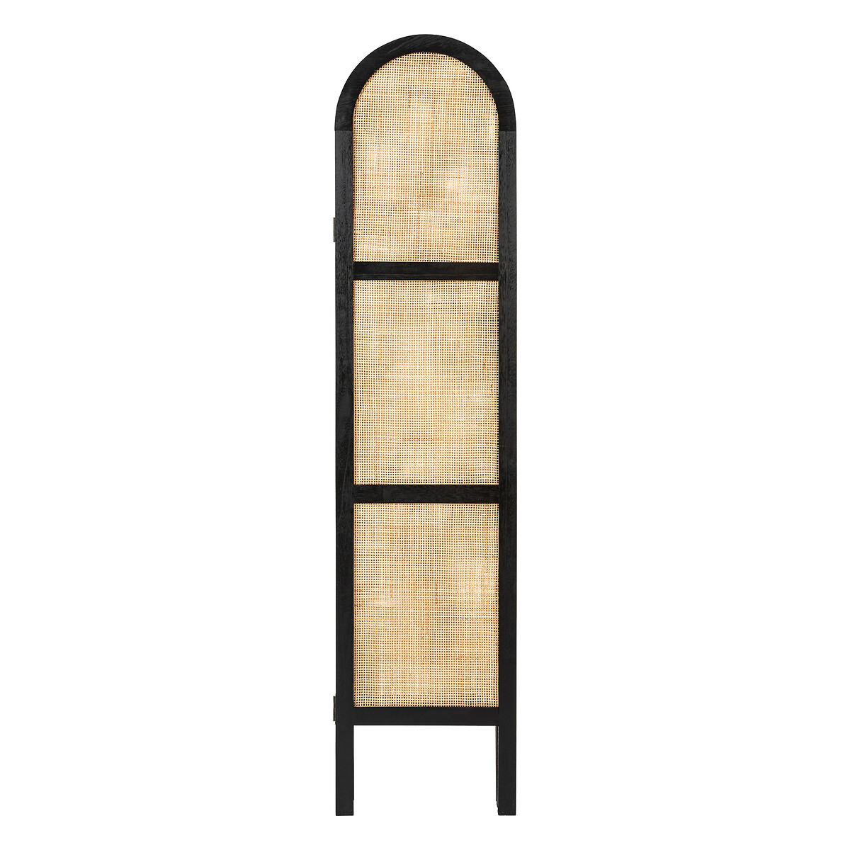 Cane screen "Sana" Black, 120x170 cm