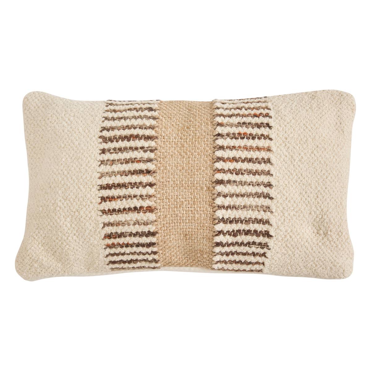 Cushion "Striscia" Ivory, 50x30 cm