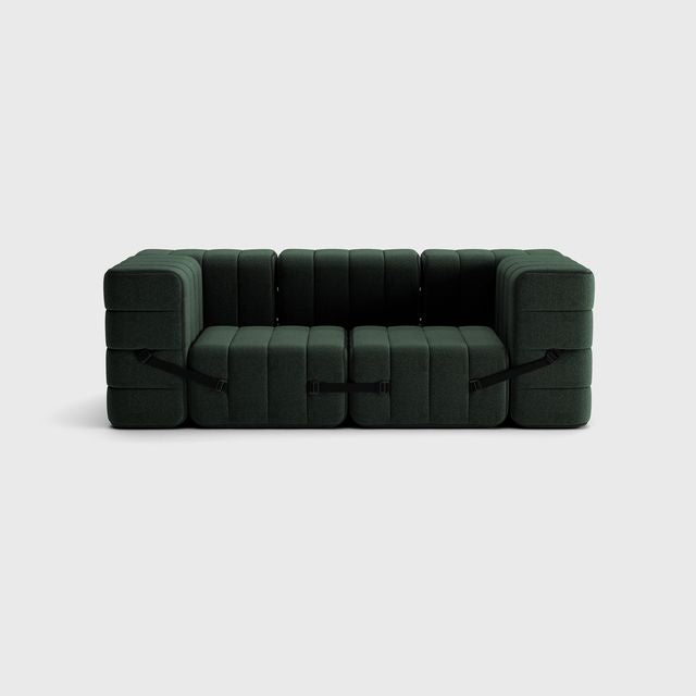 Curt-Set 7 - e.g. Flexibele 2-zitter - Dama - Dark Groen