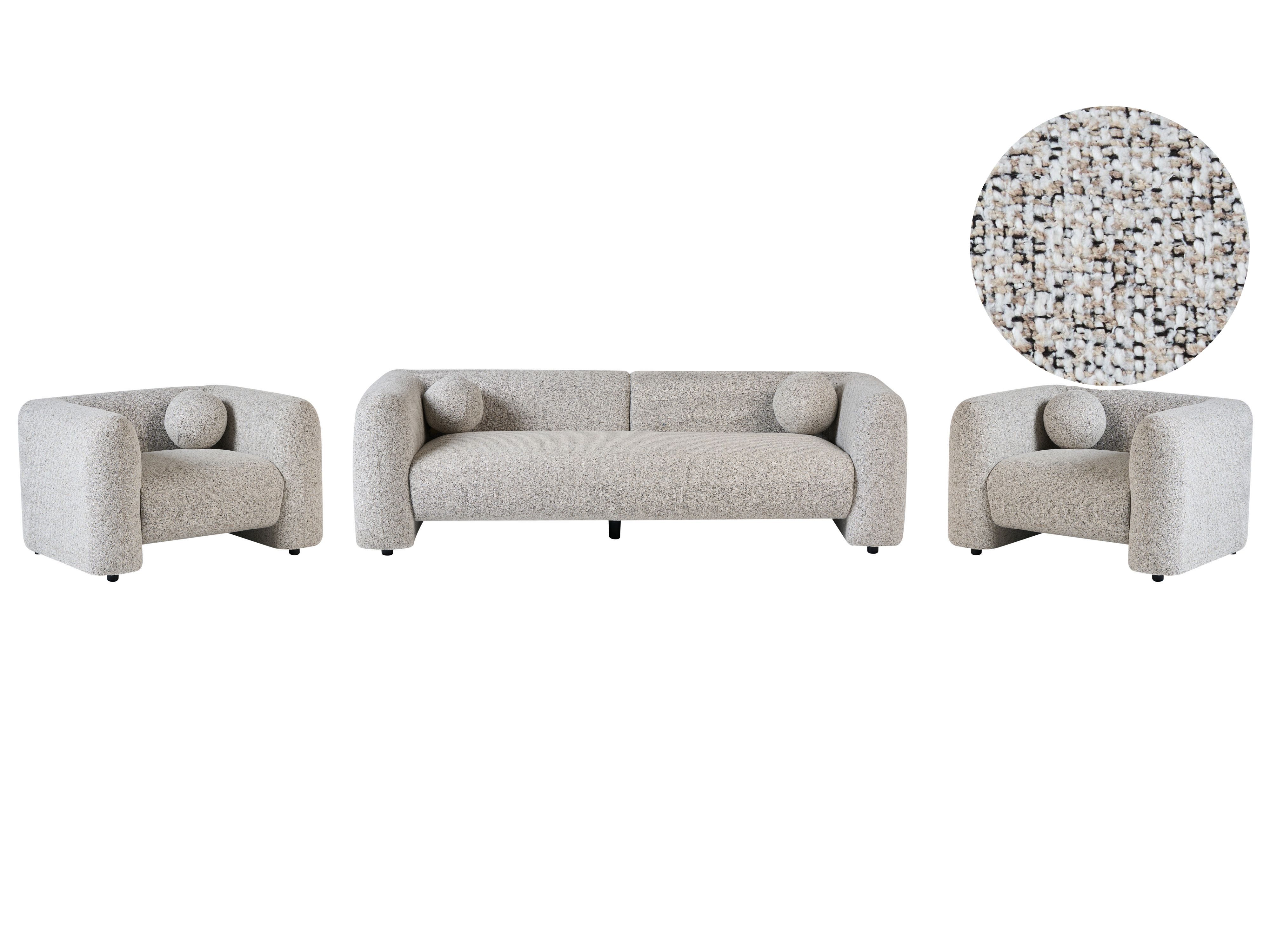 Living Room Set 5 Seater LEIREN Beige