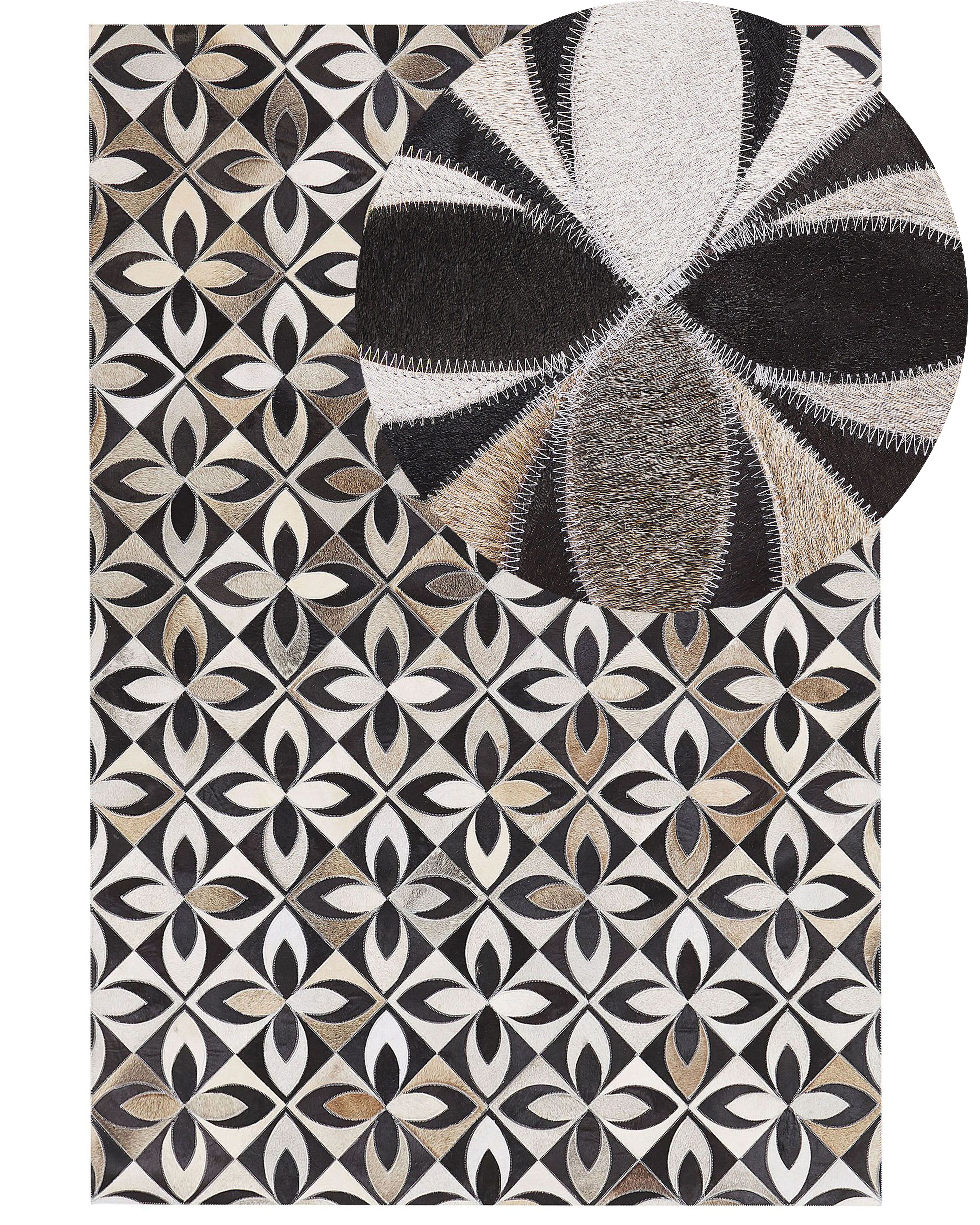 Rug ISHAN Multicolour 140 x 200 cm Leather