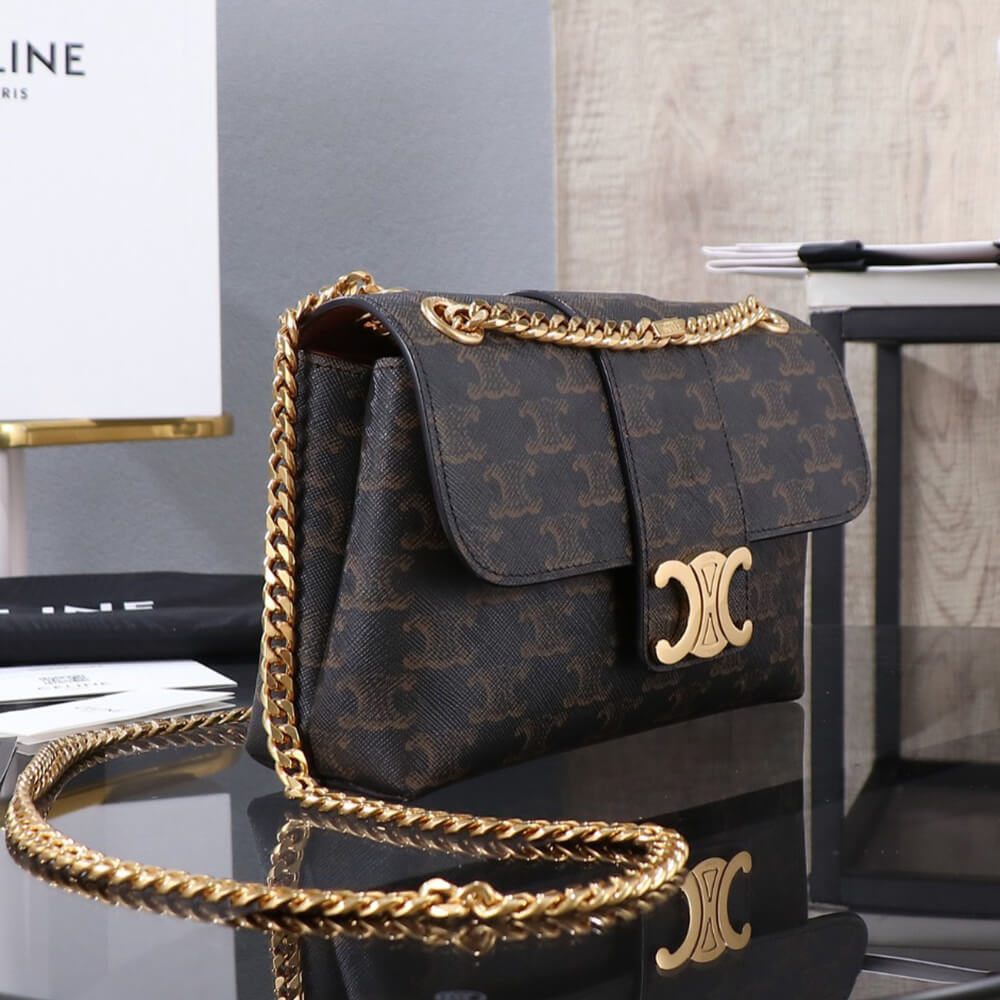 CELINE TEEN CELINE VICTOIRE BAG in Triomphe Canvas1:1High-quality replica