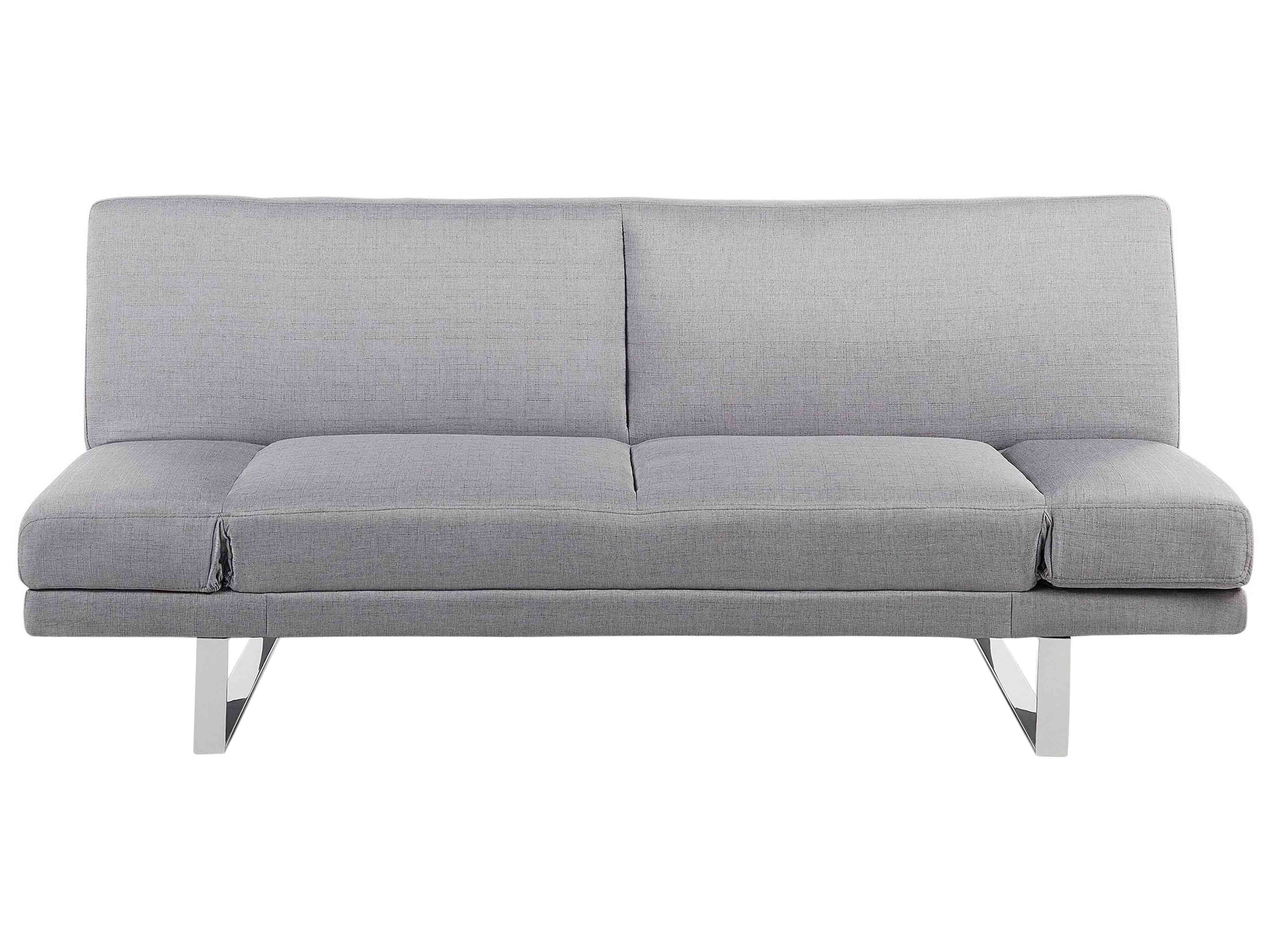 Sofa Bed 2 Seater YORK Fabric Light Grey