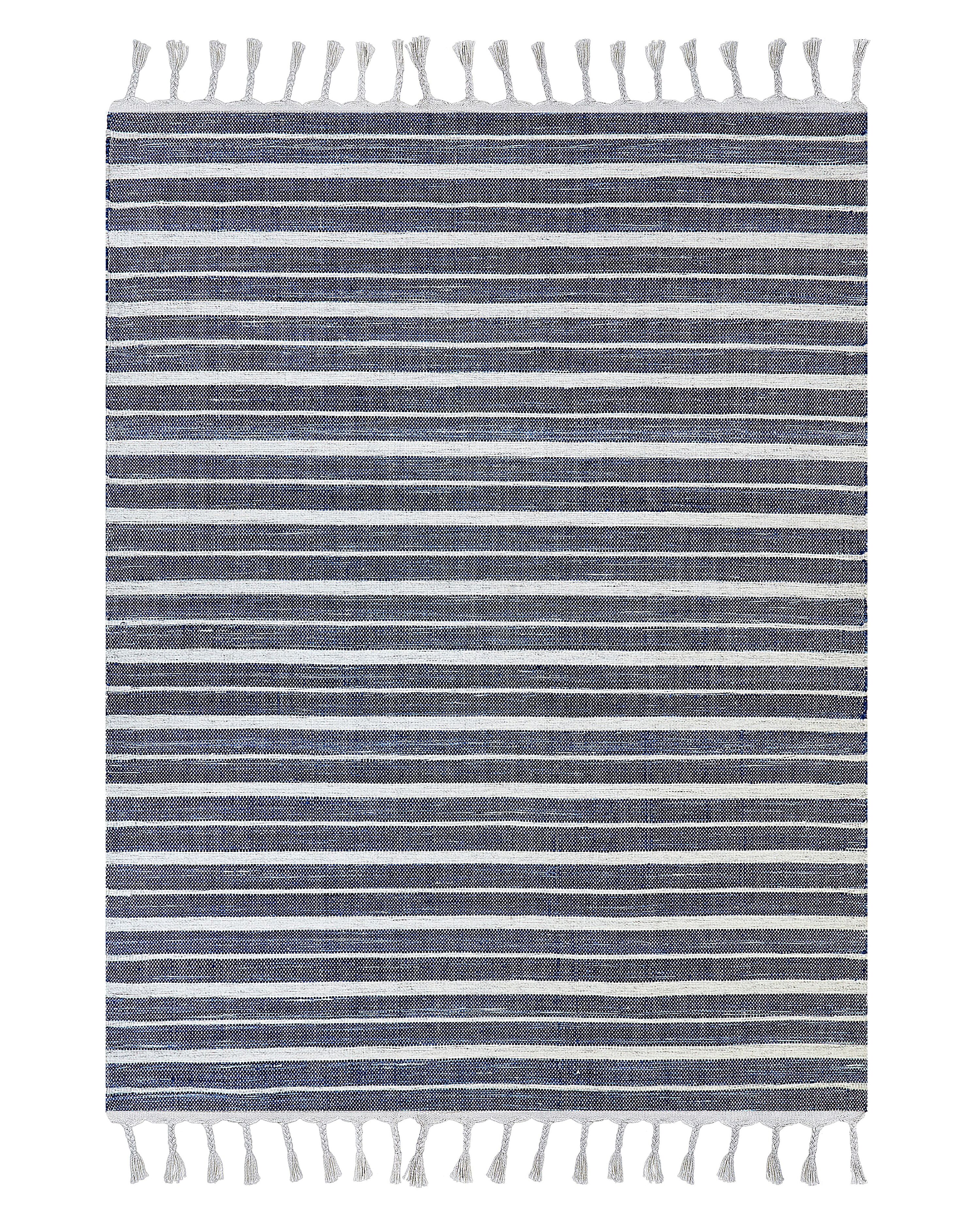 Rug BADEMLI Dark Blue 140 x 200 cm