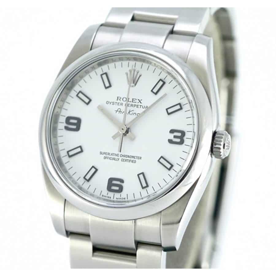 Rolex Air King Stainless Steel White Dial 114200 Replica - Top club