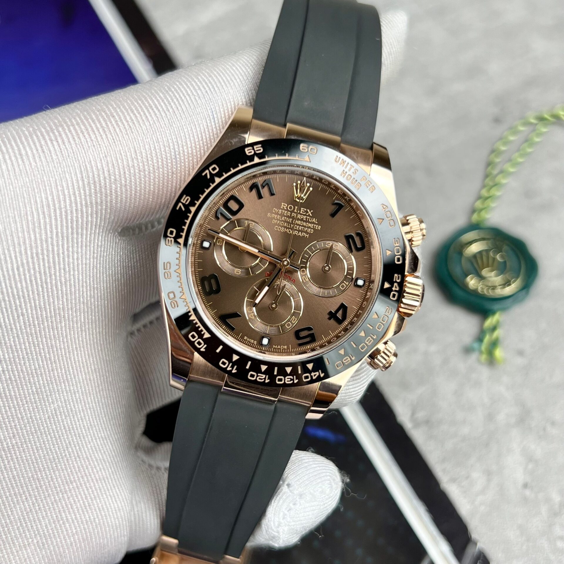 Rolex Daytona 116515LN 18K Rose Gold Wrapped Replica Watch 40mm - Elite Watch Atelier