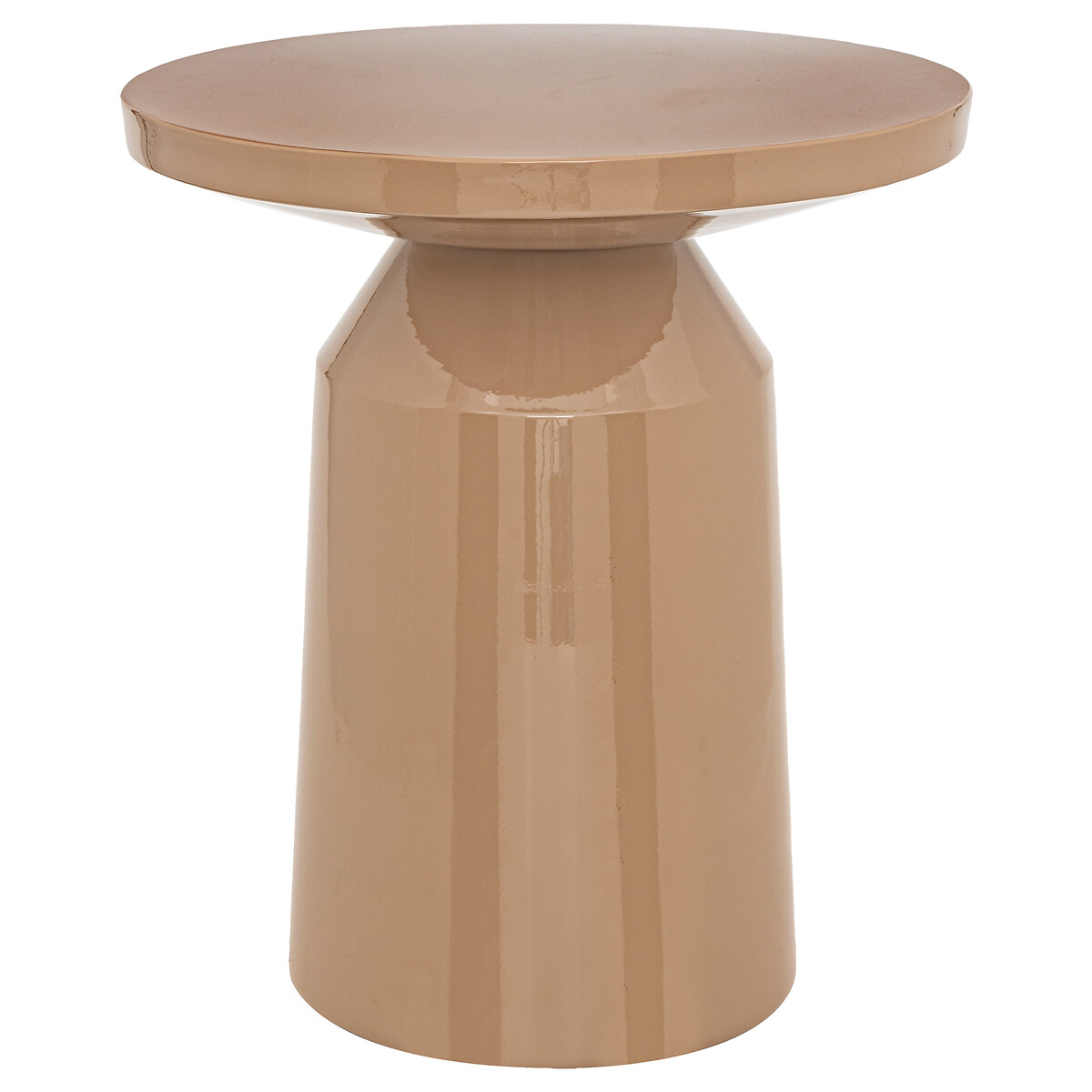 Totem side table "Sita" Beige, &Oslash; 38 cm