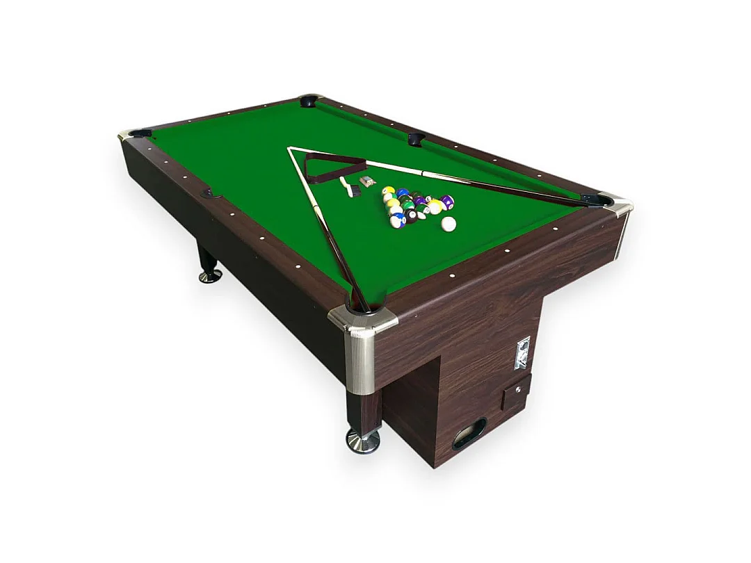 Table de billard professionnelle 8 pieds avec monnayeur manuel – Atlas