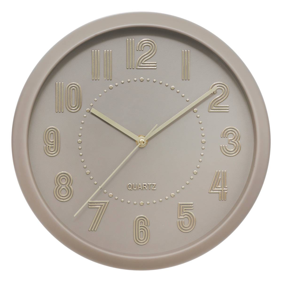 Clock "Alizee" Medium Beige, D.30 cm