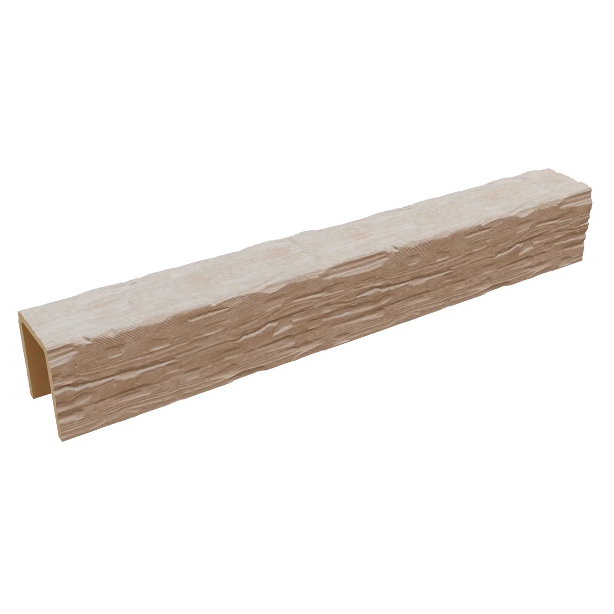 Ekena Millwork 3 1/2"W x 3 1/2"H x 120"L 3-Sided (U-Beam) Salvaged Timber HeritageTimber Faux Wood Ceiling Beam, Kona Brown - Image 42