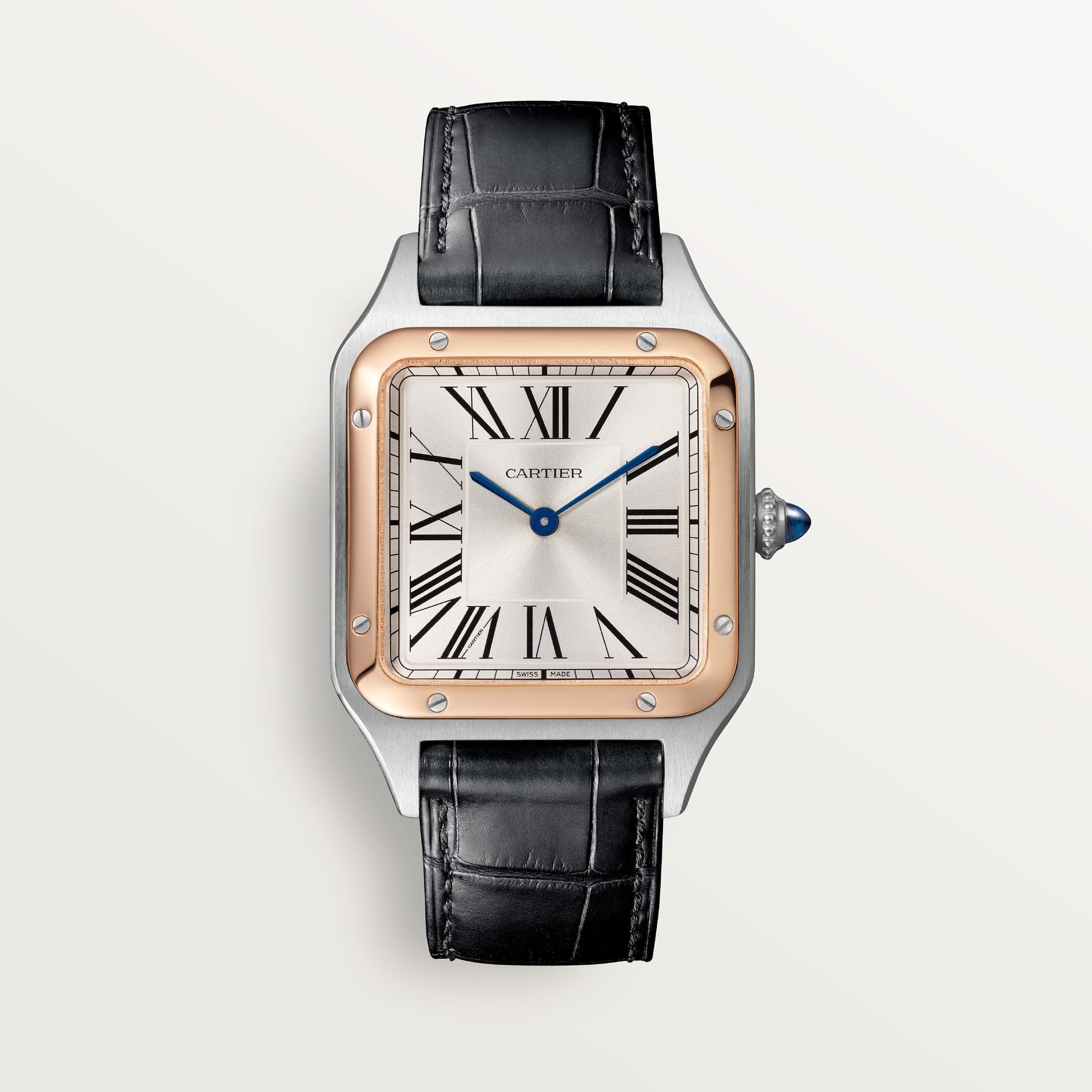 fake cartier watch Santos-Dumont large model high autonomy quartz movement(1:1 replica) - Elite Watch Atelier