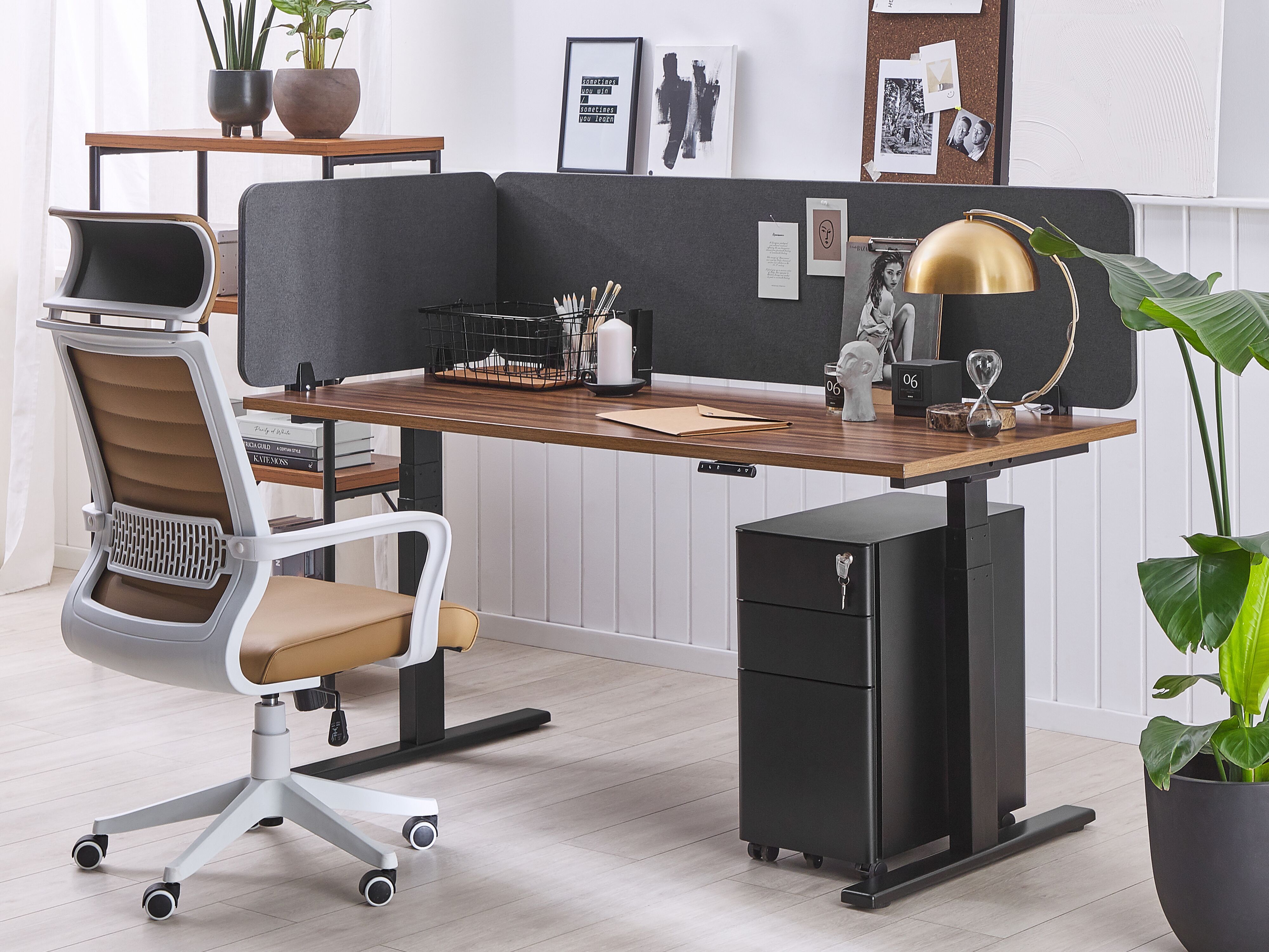 Desk Screen WALLY Dark Grey