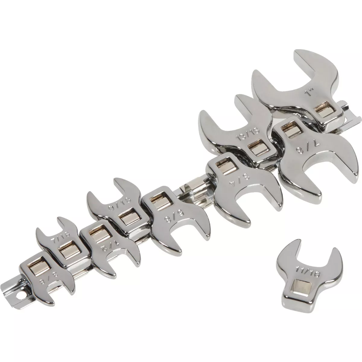 Channellock Standard 3/8 In. Drive Crowfoot Wrench Set (10-Piece)