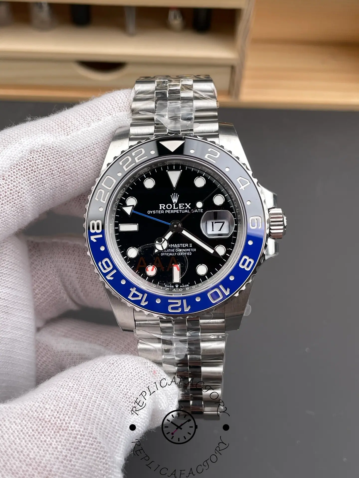 Rolex GMT-Master II 126710BLNR Black Dial Batman Bezel 40MM Mens Replica Watch - House of Replica