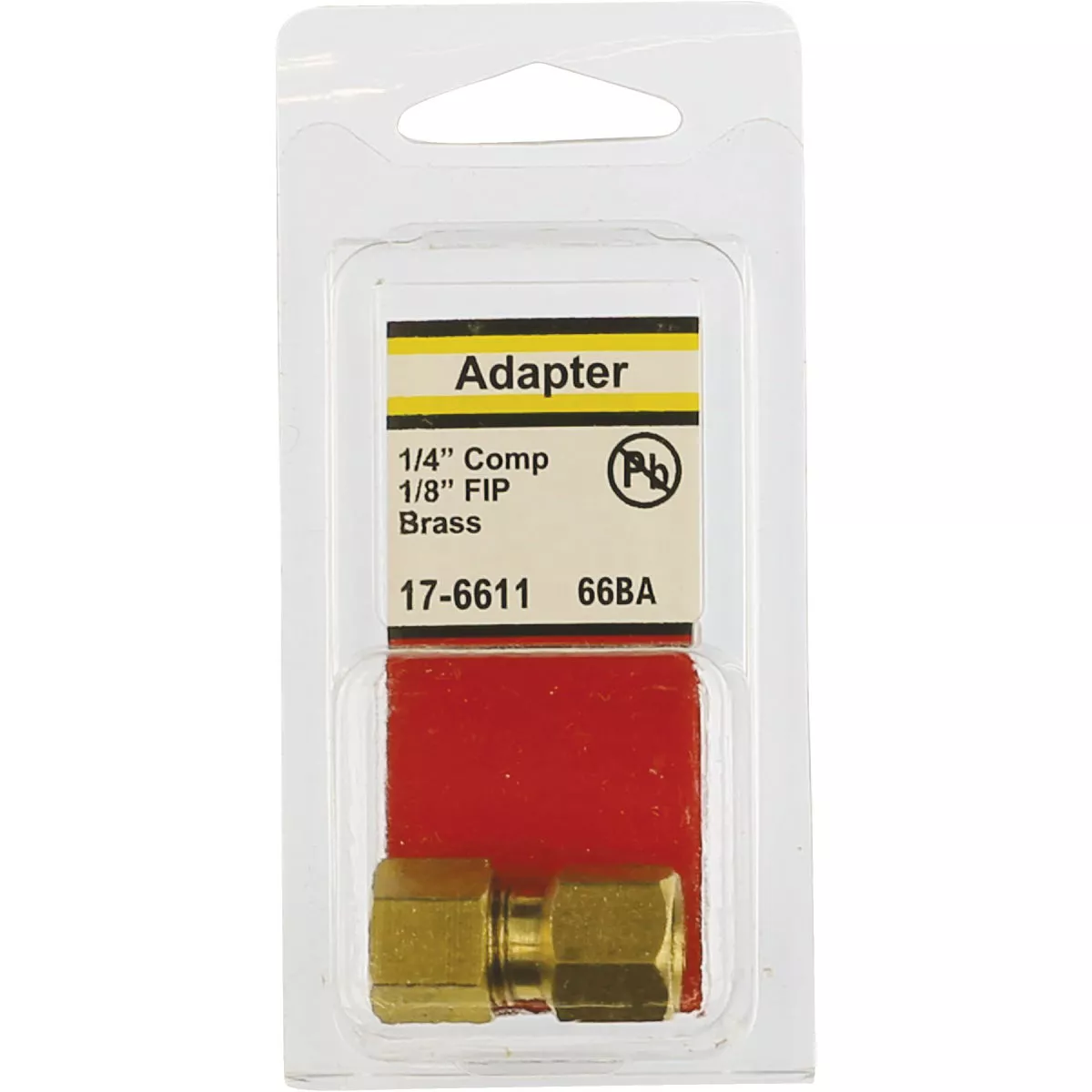 Lasco 1/4 In. C x 1/8 In. FPT Brass Compression Adapter
