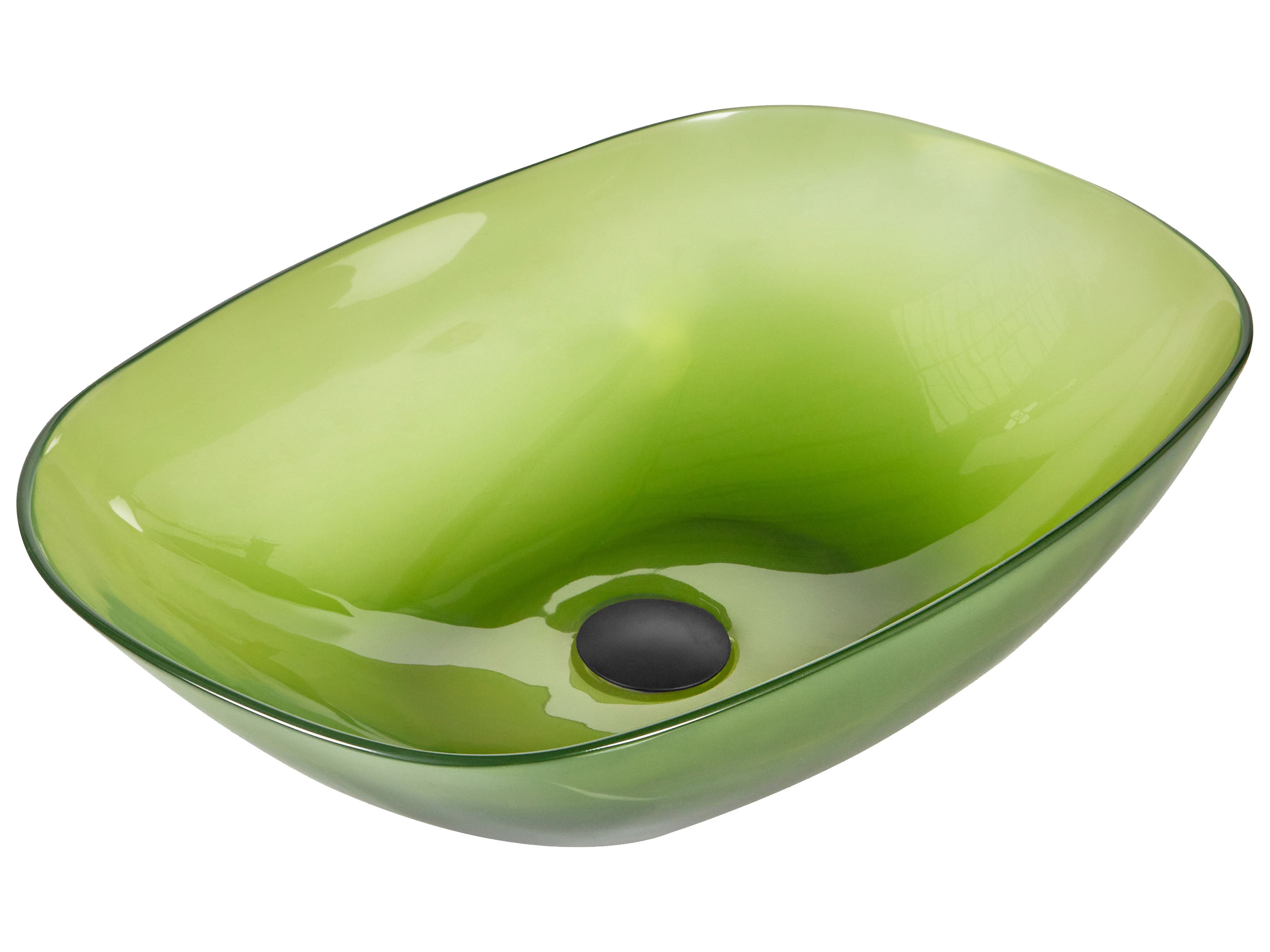 Countertop Basin MOENGO 540 x 360 mm Solid Surface Green