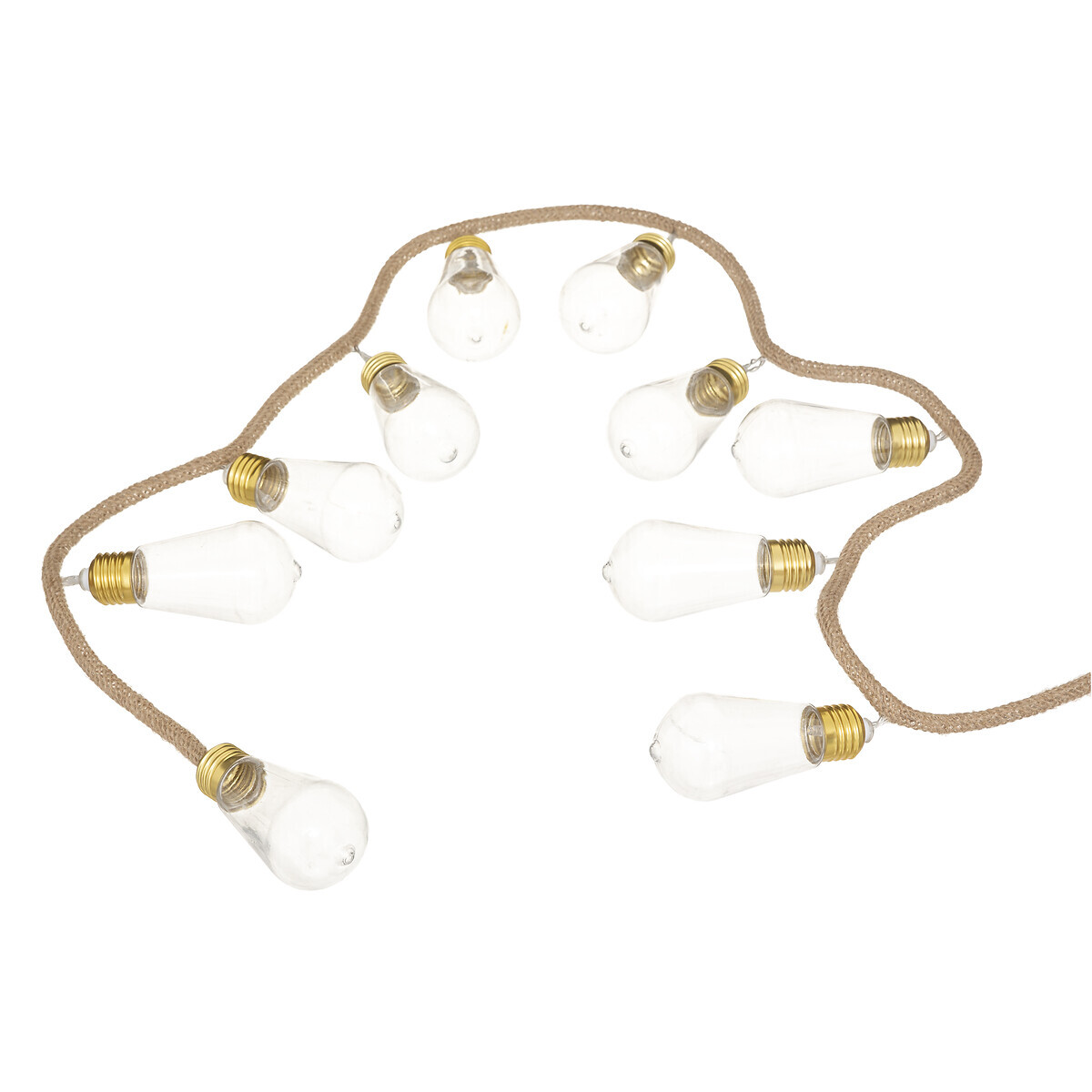 Battery powered LED garland Transparent, L.165 cm