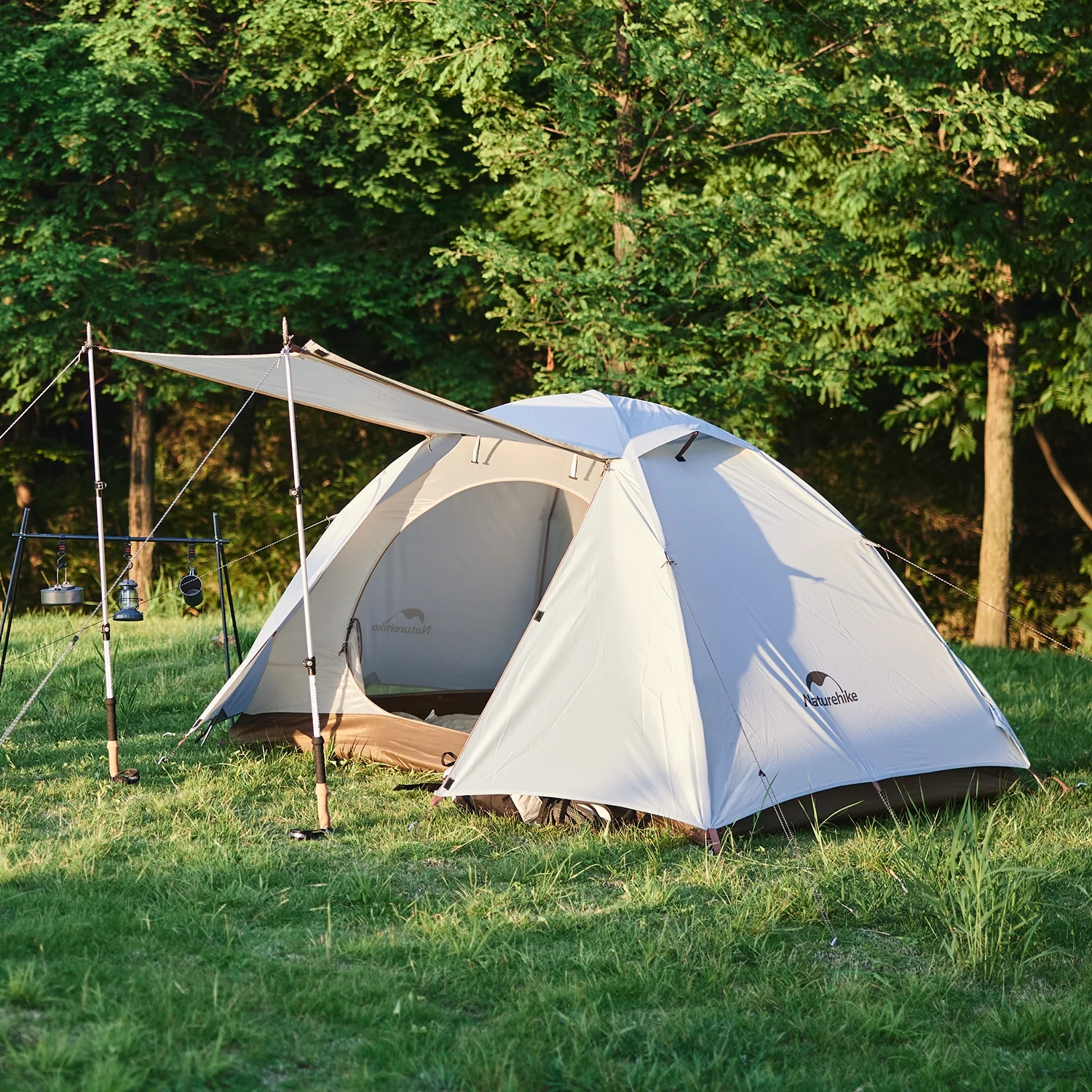 Naturehike, Ultralight Hiking Tent, Portable Camping Tent with Two Doors, Waterproof and Wind-resistant Dome Tent, UV Protection Backpacking Tent - Image 2