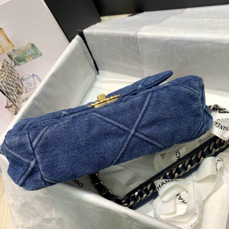 Replica Chanel 19 Small Flap Bag As1160 Denim