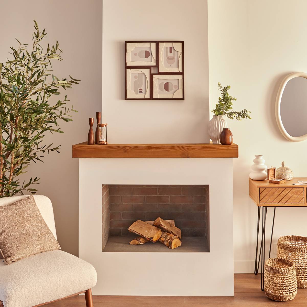 Collage Frame "Jilani" Beige, 4 photos