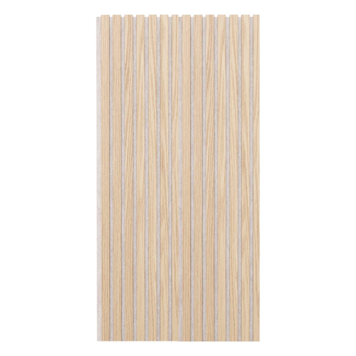 Decorative wall panel "Colva" Light oak effect, Greige background, 120x60 cm