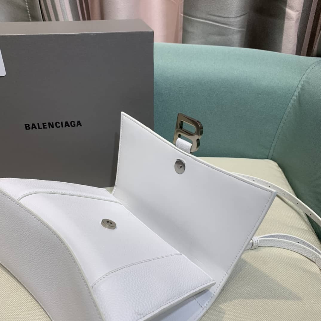 Balenciaga Hourglass Leather Top Handle Replica Bag - Replicaclubs