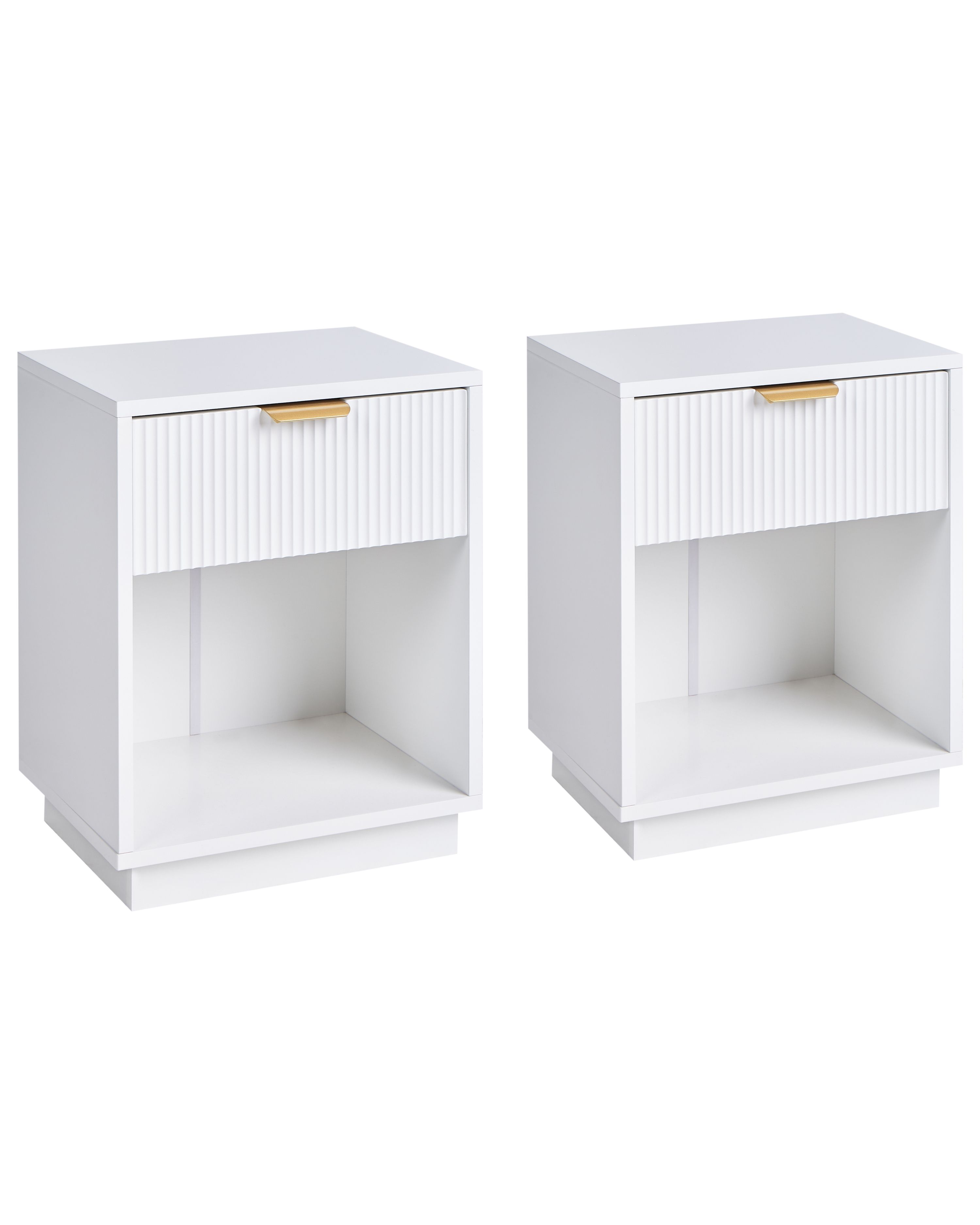 Set of 2 Bedside Tables SUMMERVILLE White