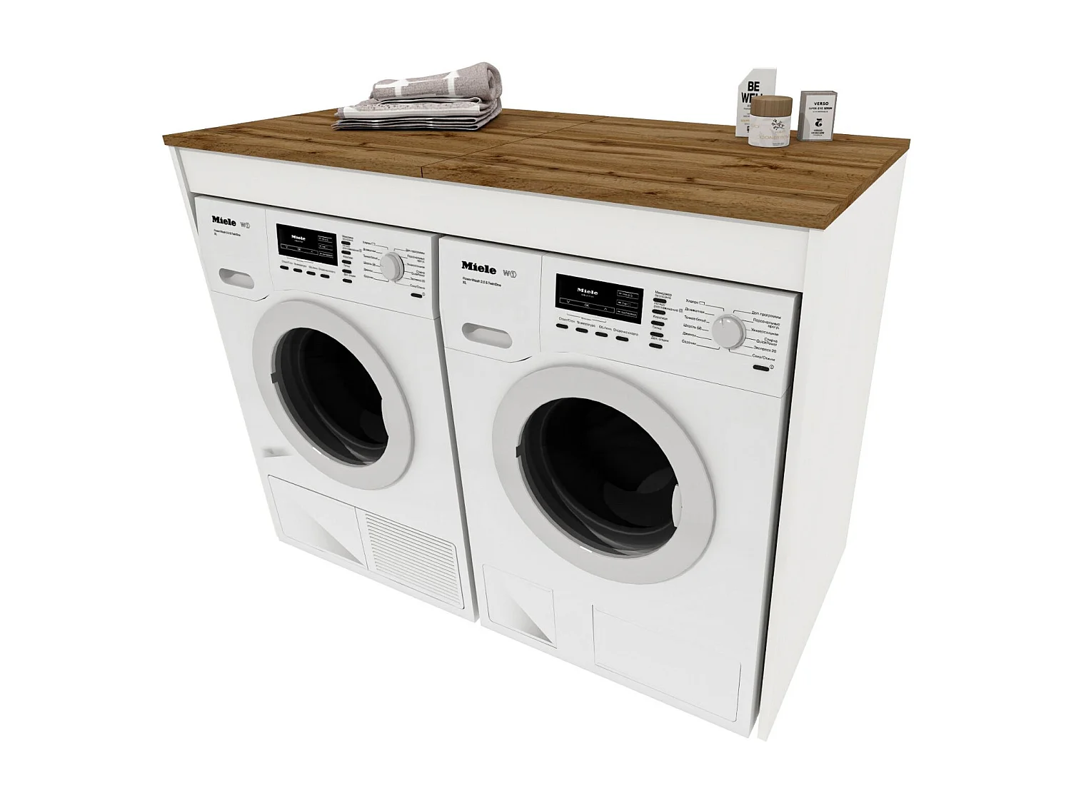 Armoire de rangement RAUMHIRSCH Armoire pour machine à laver et sèche-linge