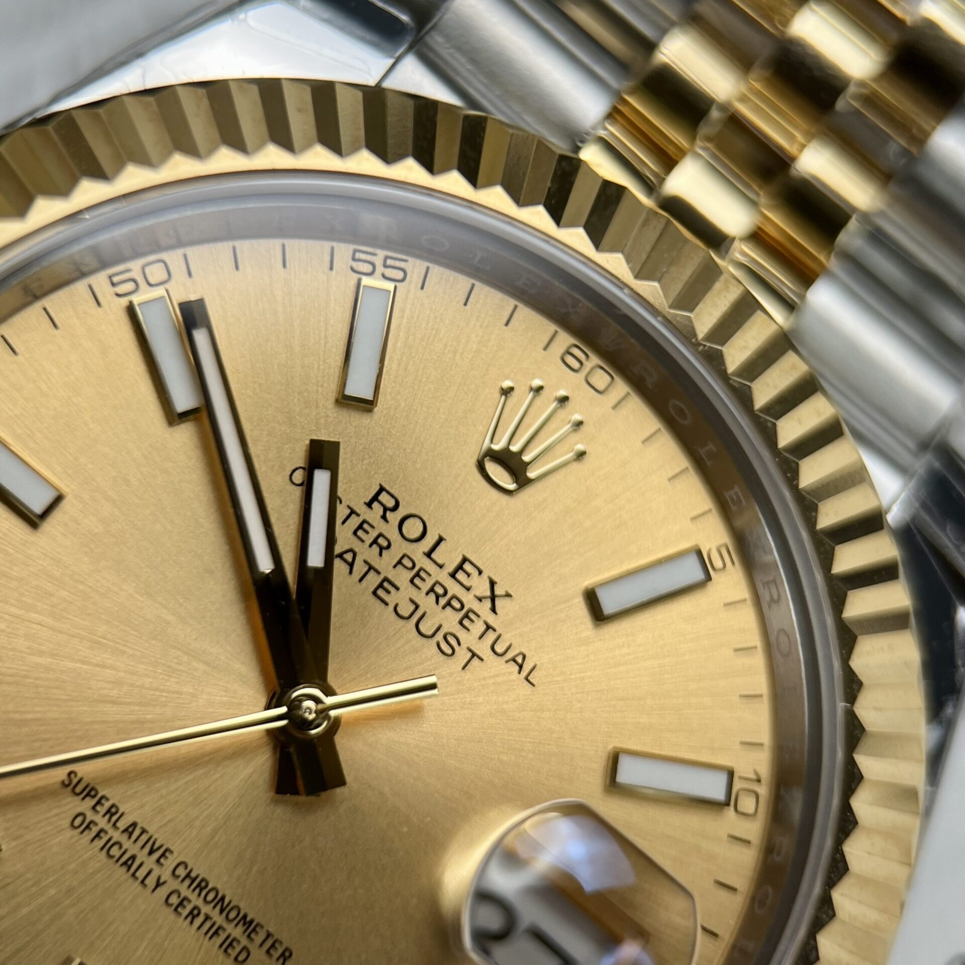 Rolex DateJust Replica Watch Yellow Dial EW Factory 36/41mm - Elite Watch Atelier