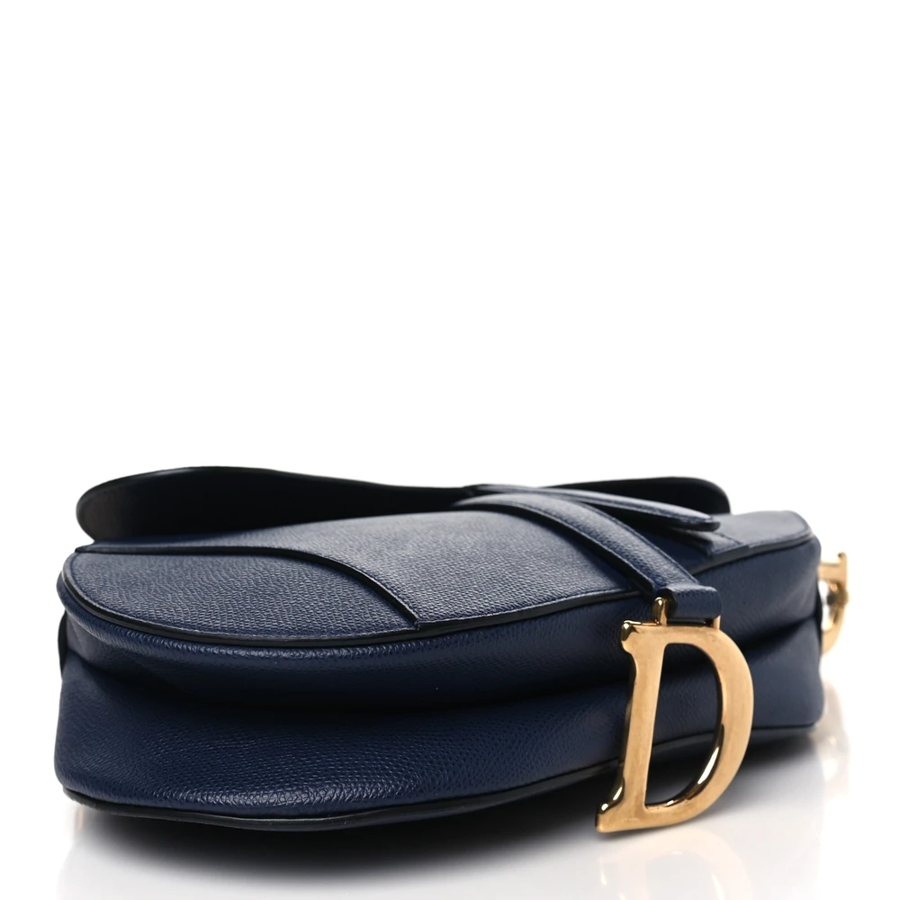 Superfake Dior Bag – Indigo Blue Grained Leather Saddle Edition1:1High-quality replica