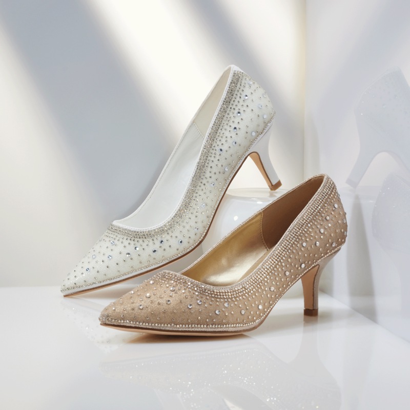 Sugared Rhinestone Pump - MIDNIGHT VELVET CATALOG