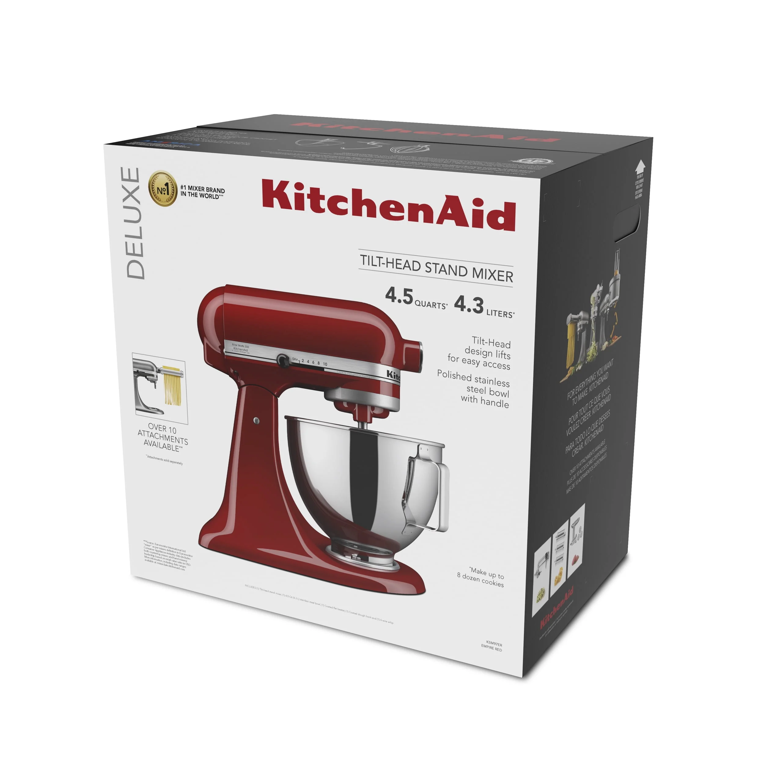 KitchenAid Deluxe 4.5 Quart Tilt-Head Stand Mixer, KSM97 - Image 6