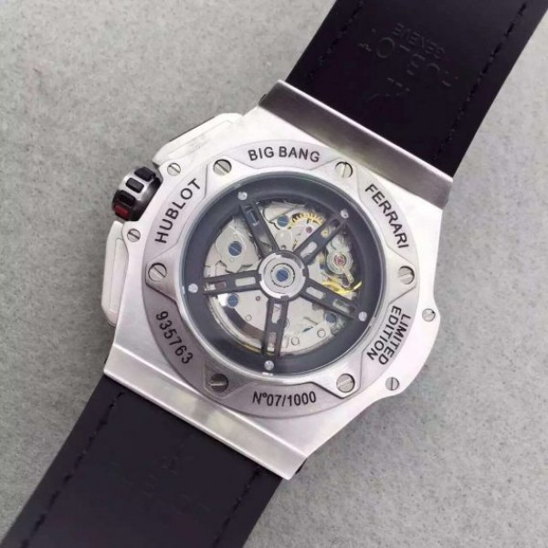 Replica Hublot Big Bang Ferrari Limited Edition SS Black Dial Black Rubber Strap A7753 - Top club
