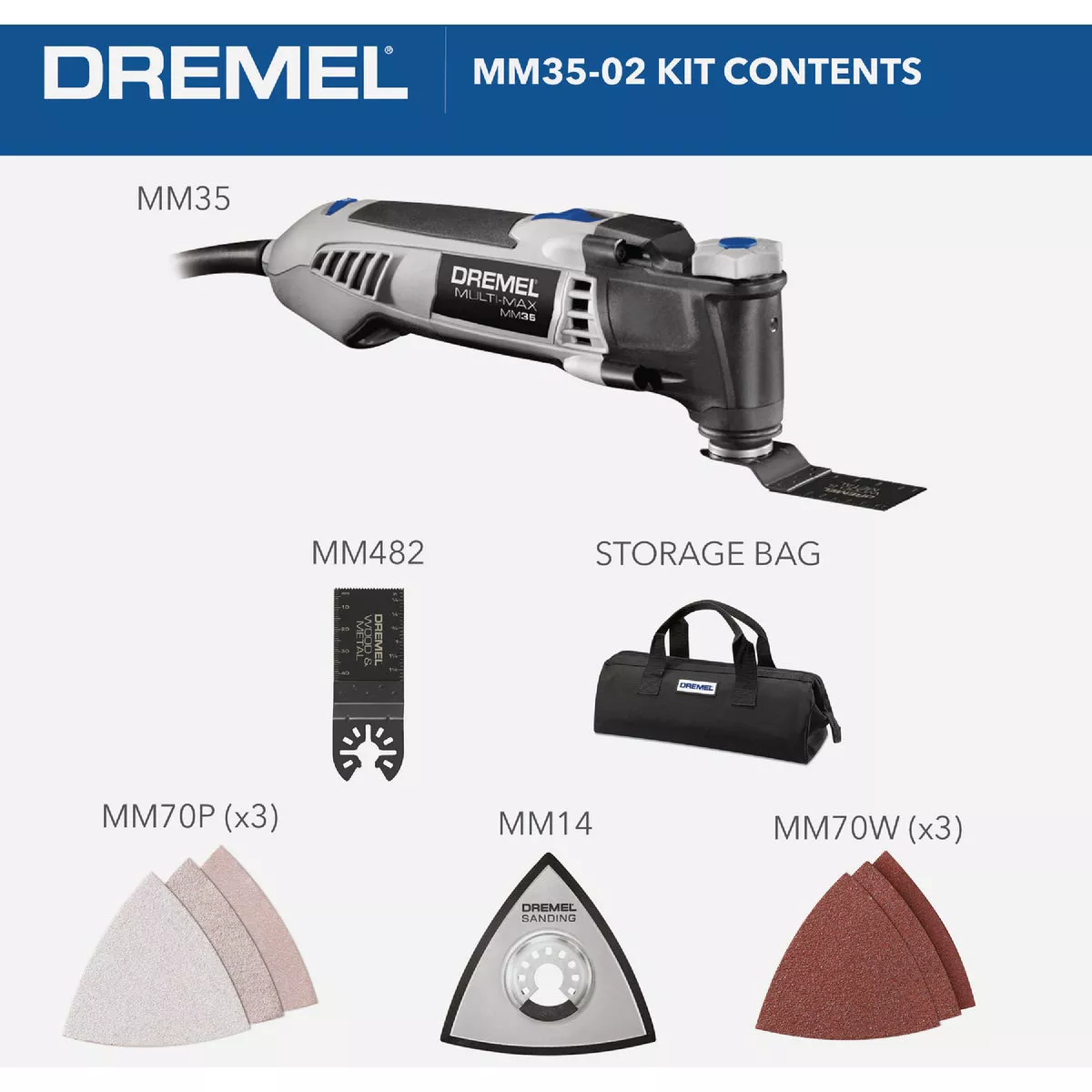 Dremel Multi-Max 3.5-Amp Variable Speed Oscillating Multi-Tool Kit