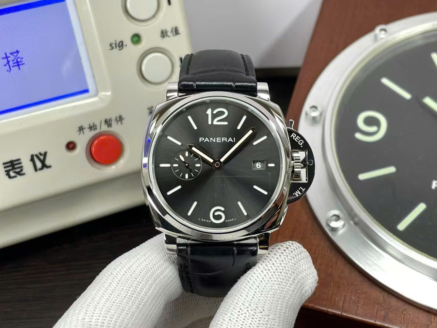 Panerai Knock Off Watches Luminor Due PAM1387 Black Leather Strap VS Factory 42mm - Top club