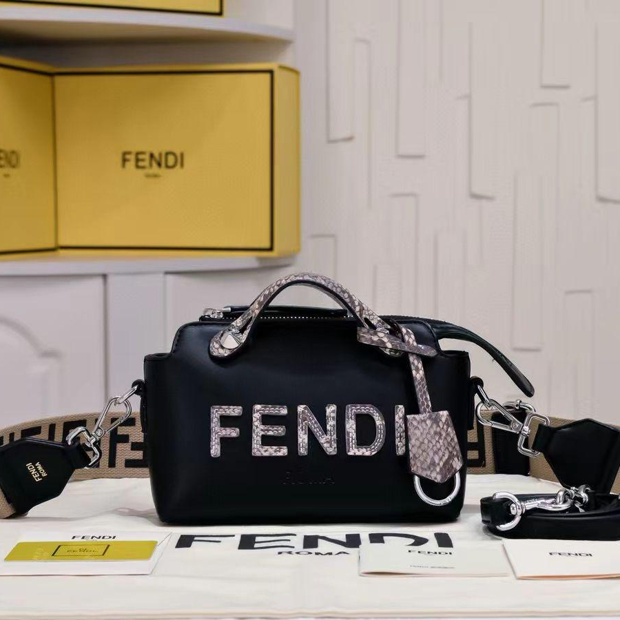 FENDI By The Way Mini Leather Boston Bag（Replica） - Replicaclubs