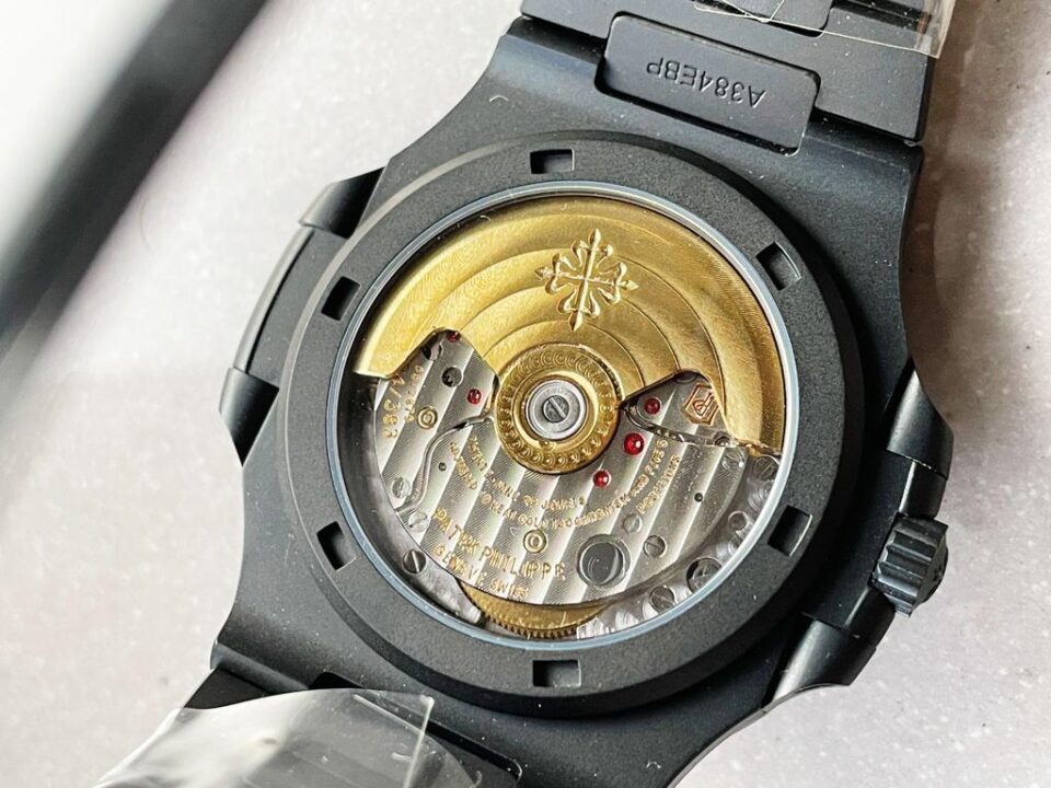 Replica PATEK PHILIPPE Nautilus 5711 ppf 1:1 Best Edition Black Dial on Black Bracelet A324 V2 - Top club