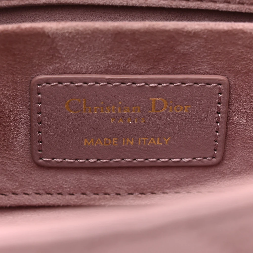 Peony Pink Dior Cannage Superfake Handbag with Gold Hardware