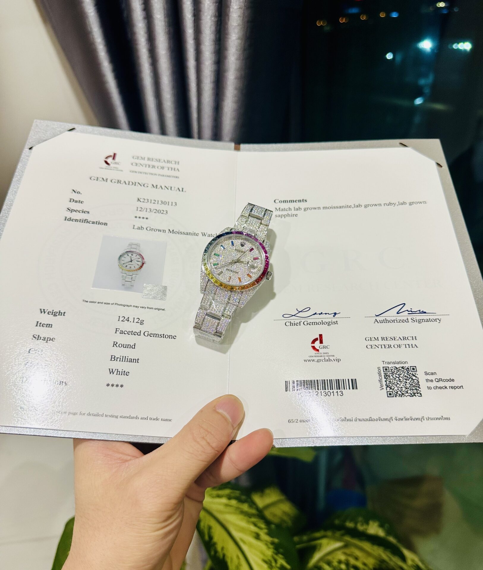 Rolex DateJust Rainbow Replica Watch Custom Moissanite Diamonds 41mm - Top club