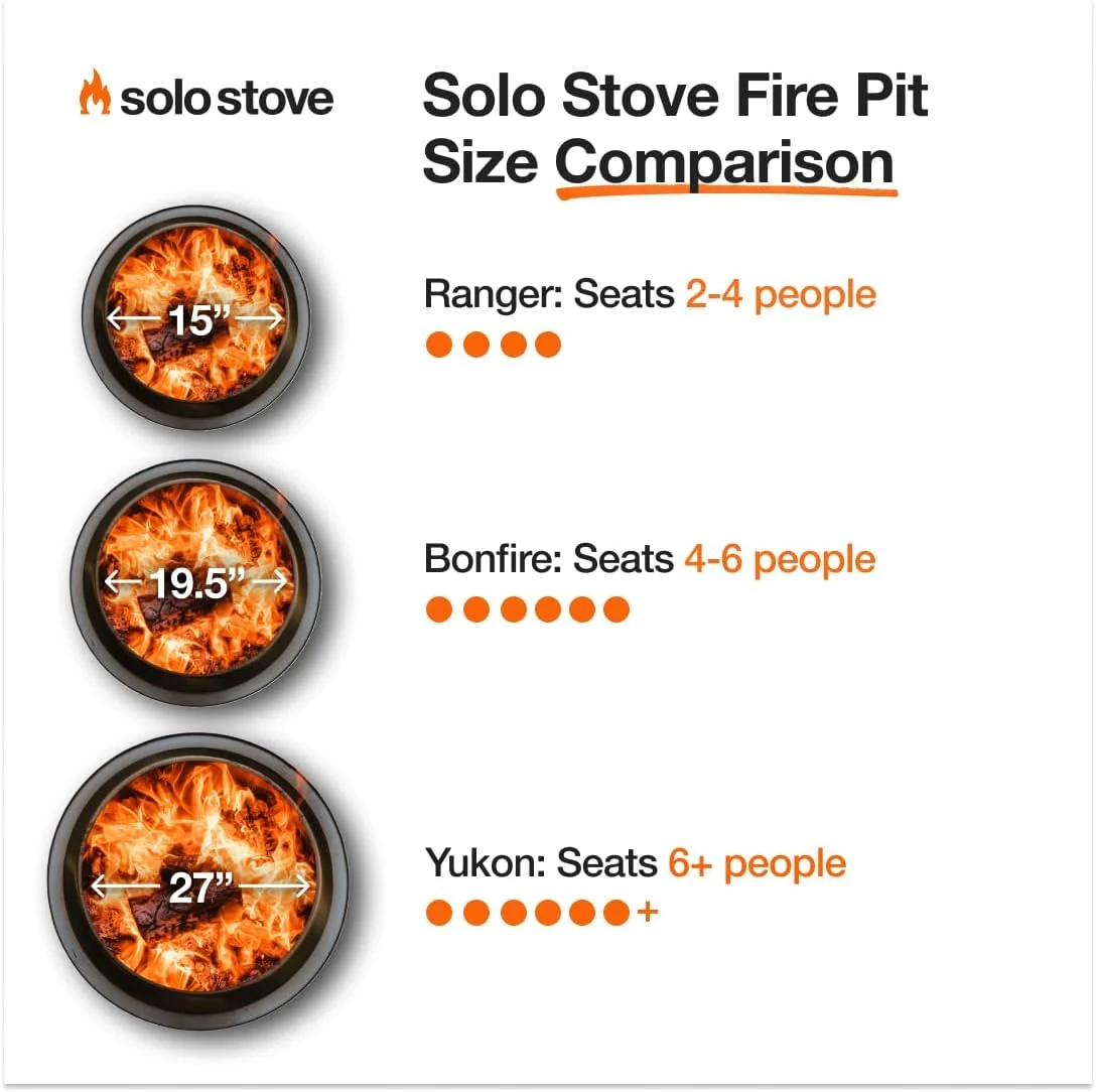 Solo Stove Ranger 2.0 Smokeless Portable Fire Pit With Stand, 15 Inch, 16.5 Lbs - Ranger 2.0 - Image 3 Solo Stove Ranger 2.0 Smokeless Portable Fire Pit With Stand, 15 Inch, 16.5 Lbs - Ranger 2.0 - Image 3