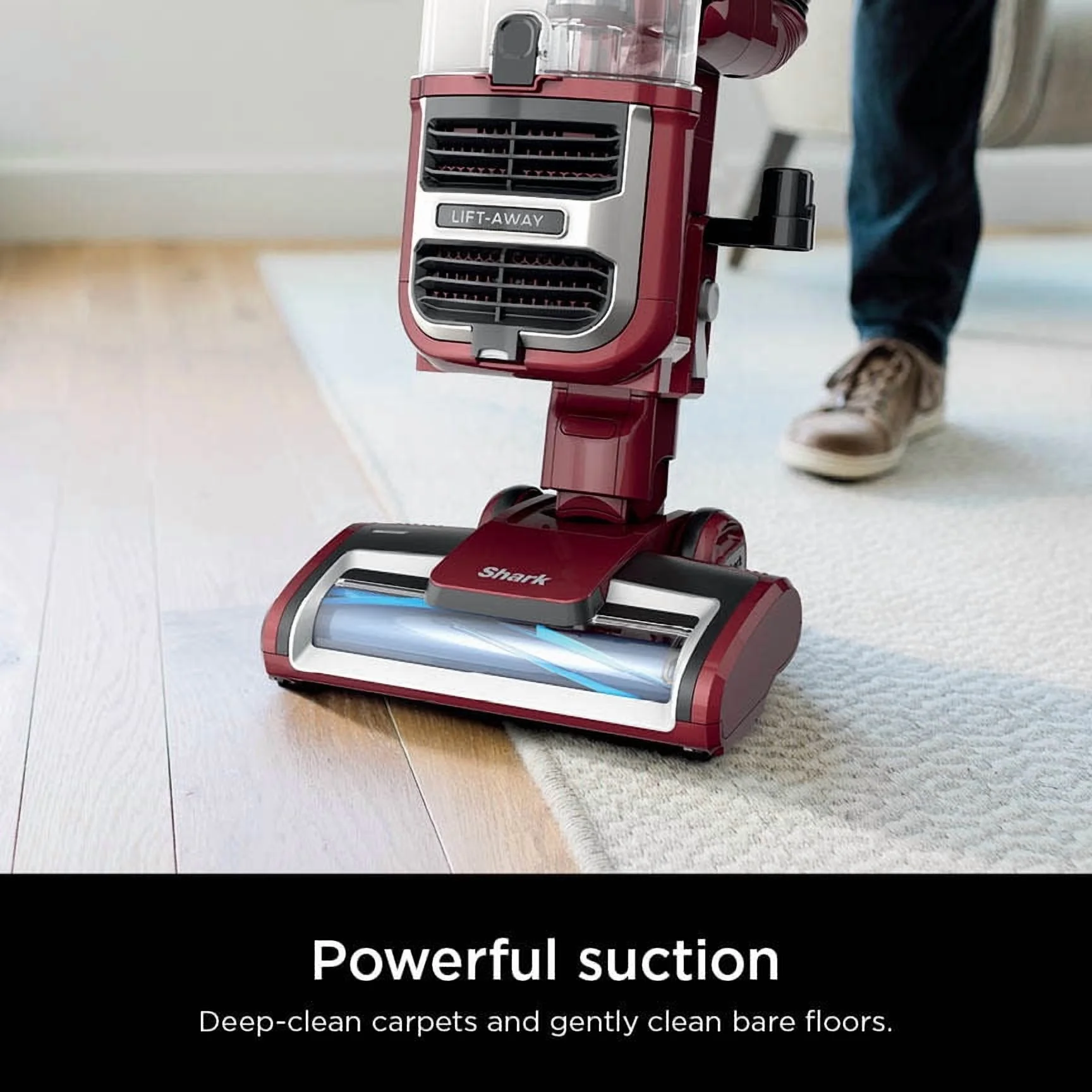 Shark Navigator Lift-Away Upright Vacuum, Pet Friendly, Powerful Suction, Self-cleaning Brushroll, HEPA Filter, Hard Floor and Carpet, Upholstery and Crevice Tool, ZU660 Burgundy - Image 2