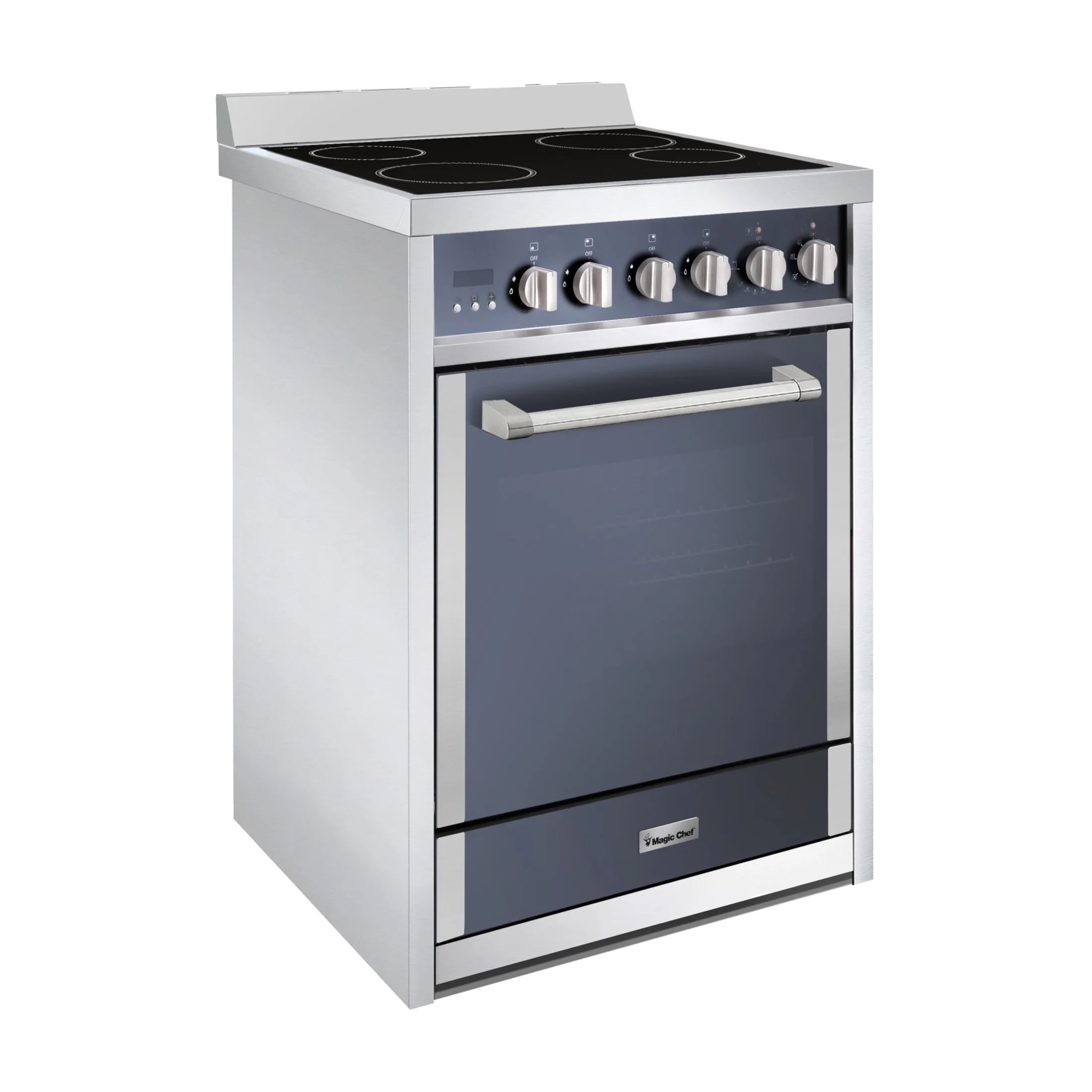 Magic Chef 2.2 cu. ft. Electric Range with Convection in Stainless Steel in Stainless Steel - Image 3